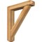Ekena Millwork Traditional Craftsman Rough Sawn Bracket w/ Offset Brace, Western Red Cedar, 6"W x 30"D x 34"H BKT0604X30X34TRA04RWR - alternate 1
